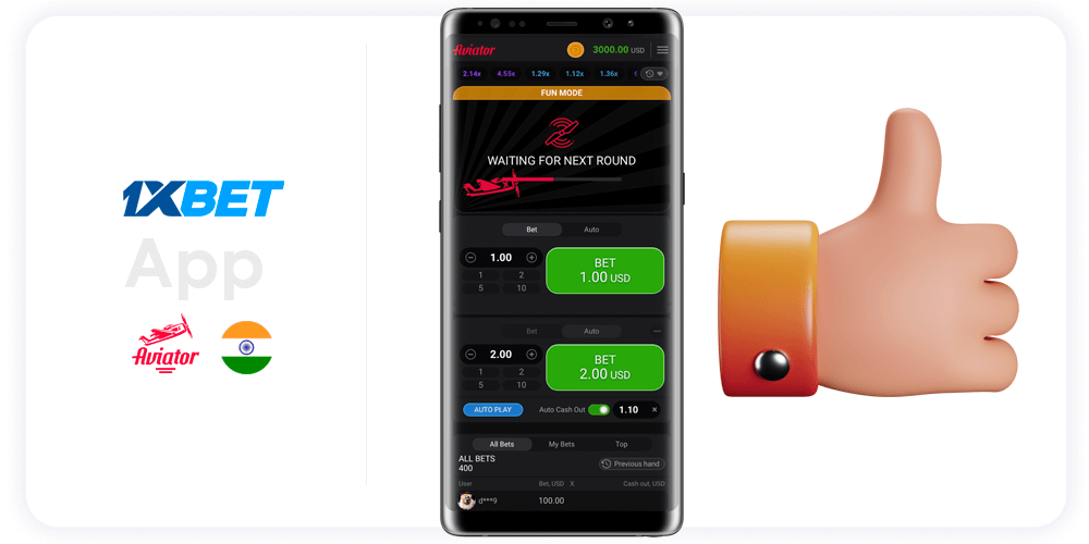 Descargar la aplicación 1xbet Aviator para Android 13