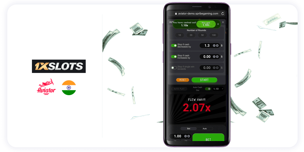 Juega 1xSlots Aviator Game de Spribe Online 11