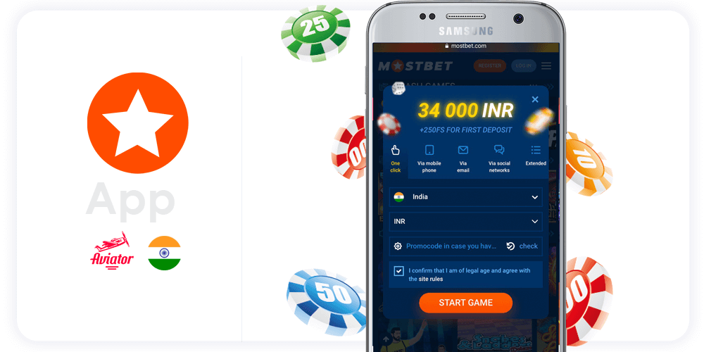 MostBet Casino Aviator para Android 7
